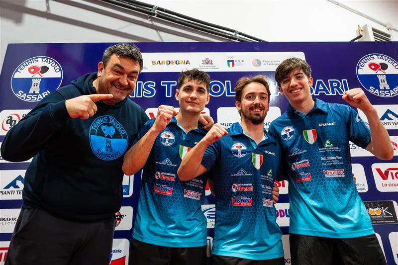 Sassari, via ai campionati nazionali di tennistavolo per la A1 maschile e la A2 femminile