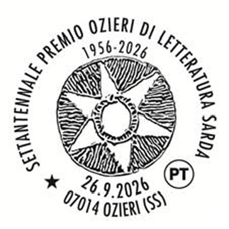 Ozieri, annullo filatelico speciale di Poste Italiane per i settant