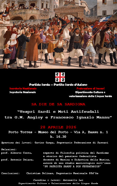 Dalla fuga di Angioy alla crisi dei pescatori: il Partito Sardo d'Azione chiama a raccolta i vertici a Porto Torres