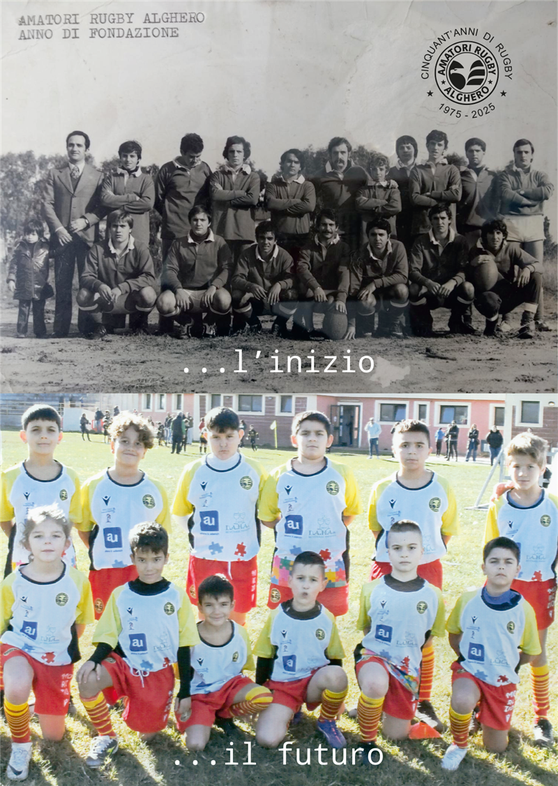 Cinquant’anni e una palla ovale: l’Amatori Rugby Alghero festeggia il suo mezzo secolo tra memoria e battaglie giovanili