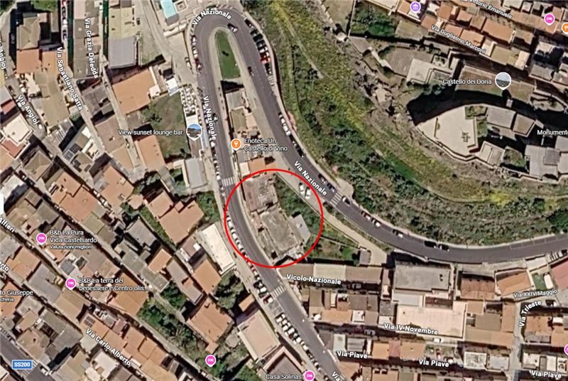 Castelsardo, progetto per un parcheggio multipiano in via Nazionale