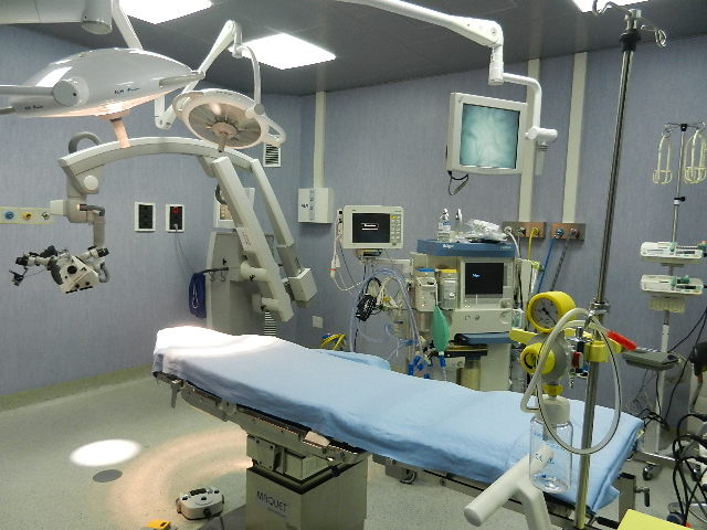 Sala operatoria Neurochirurgia a  Sassari del Santissima Annunziata