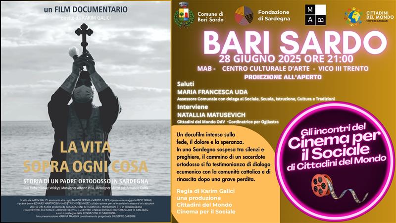 A Bari Sardo il docufilm “La vita sopra ogni cosa”: fede, dolore e speranza nel cuore della Sardegna