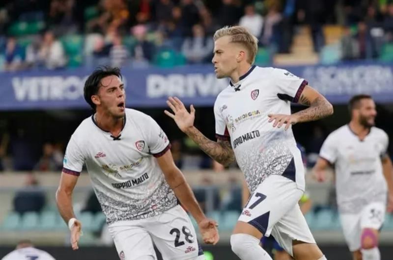 Cagliari, rimonta d’orgoglio al Bentegodi: 2-2 contro il Verona