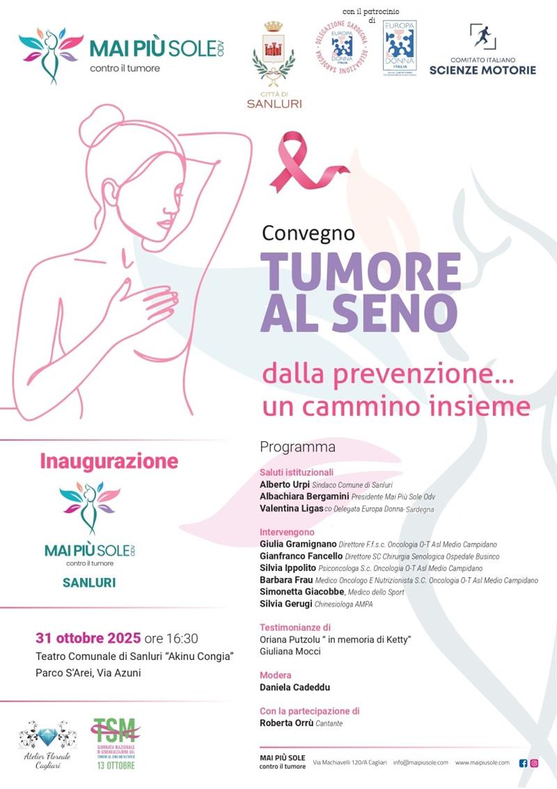Sanluri: medici e pazienti insieme contro il tumore al seno