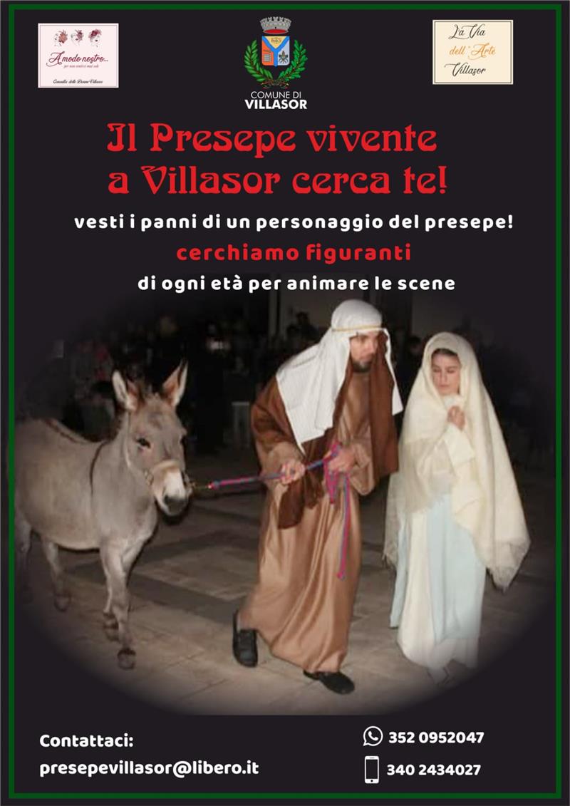 Ritorna il presepe vivente a Villasor: il rione Guventu si prepara per un evento itinerante