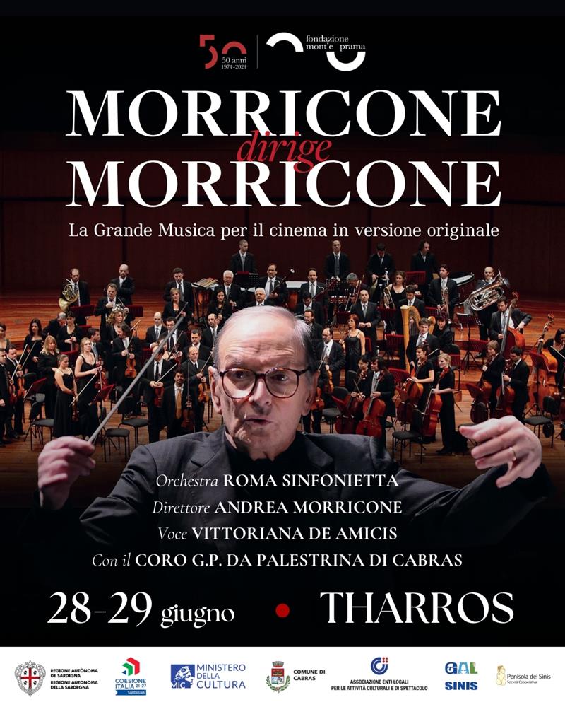 “Morricone dirige Morricone”: a Tharros due serate tra cinema, musica e magia sotto le stelle
