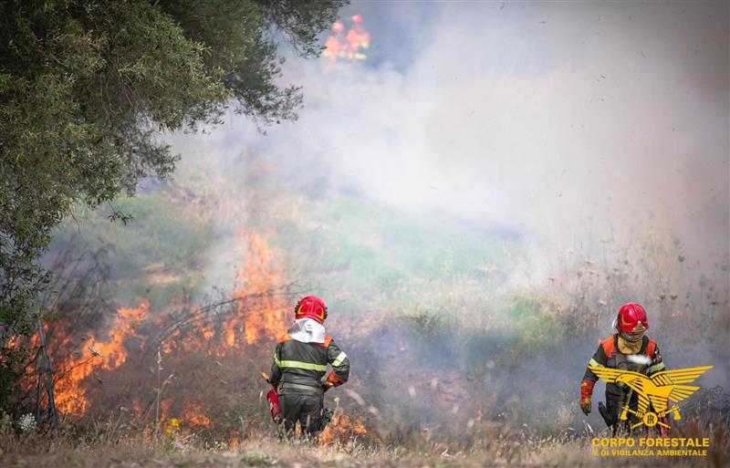 Sarroch, bruciava la campagna accanto alla Saras: arrestato il presunto incendiario. Todde ringrazia il Corpo Forestale
