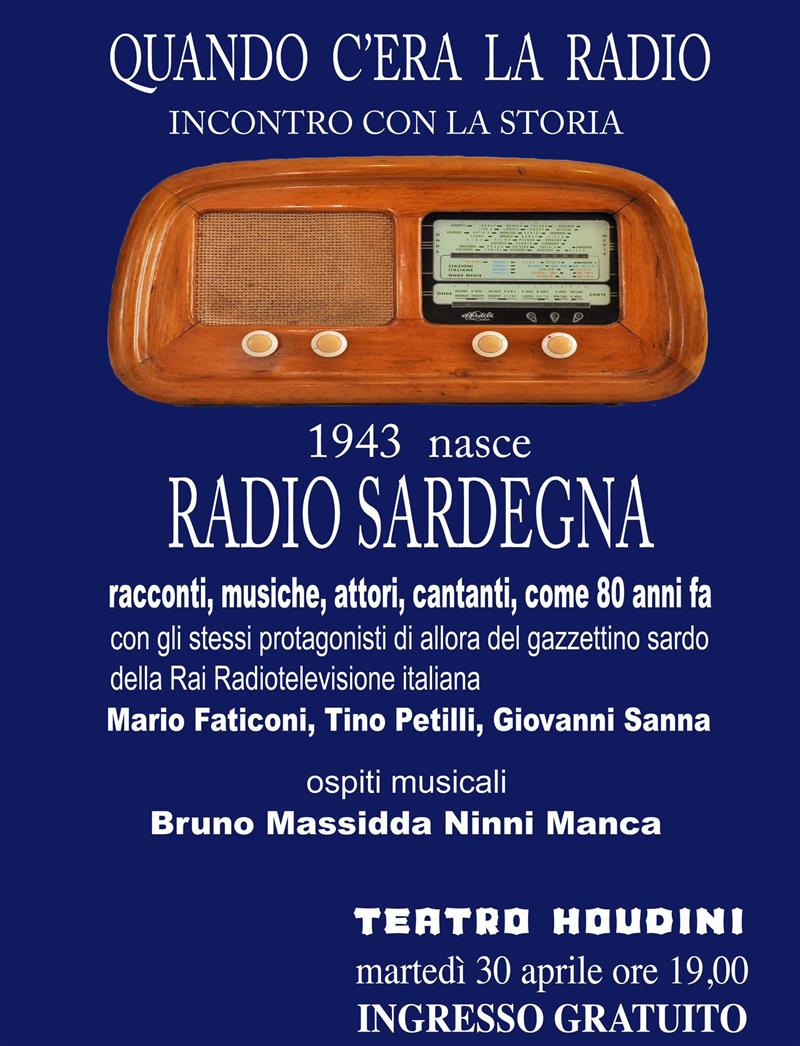 "Quando c'era la radio": Una serata speciale al Teatro Houdini per celebrare la storia radiofonica della Sardegna