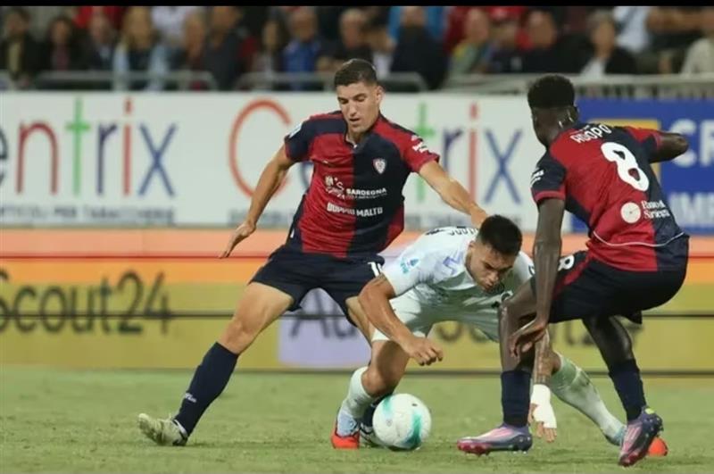 Cagliari-Inter 0-2, i rossoblù si fermano in casa: paura per Belotti
