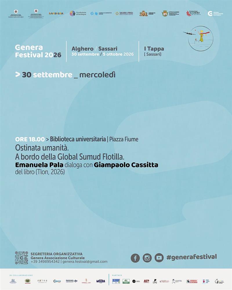 Sassari e Alghero, dal 1° al 5 ottobre il Genera Festival tra giornalismo e inchieste studentesche