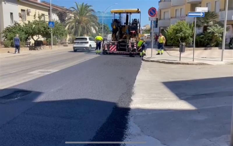 Alghero, nuovi asfalti in città: Via Don Minzoni si rinnova