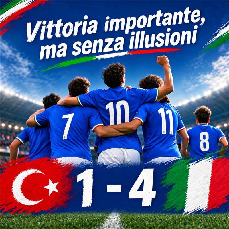 Italia, vittoria importante ma nessuna illusioni