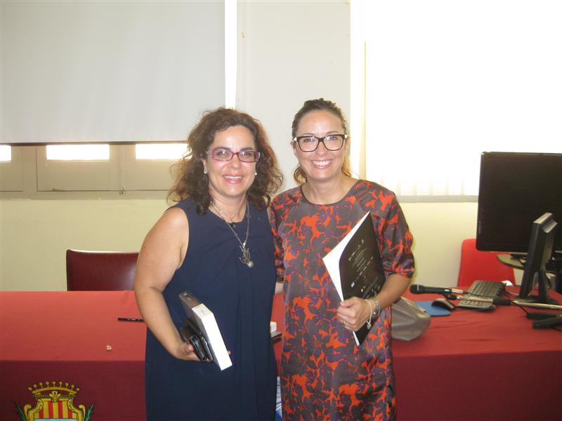 l'Assessore alla Cultura Gabriella Esposito e Nevina Satta, la Diretttrice della Film Commission Sardegna