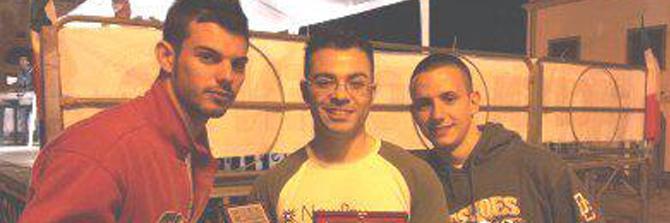 Mirko Corbia, Michele Marras e Antonio Garau