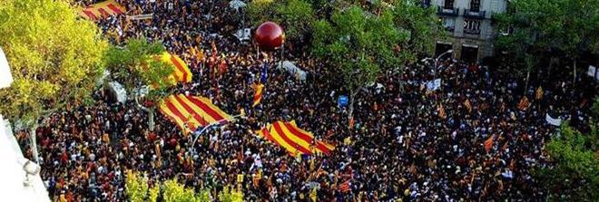 Manifestazione a Barcellona